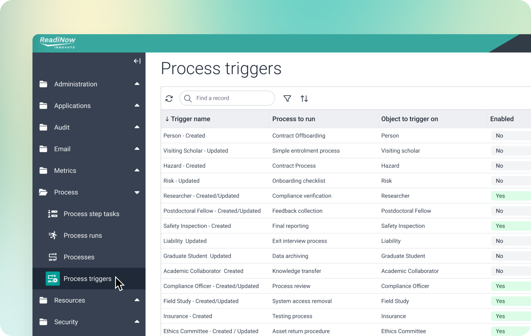 260311 - Process triggers list